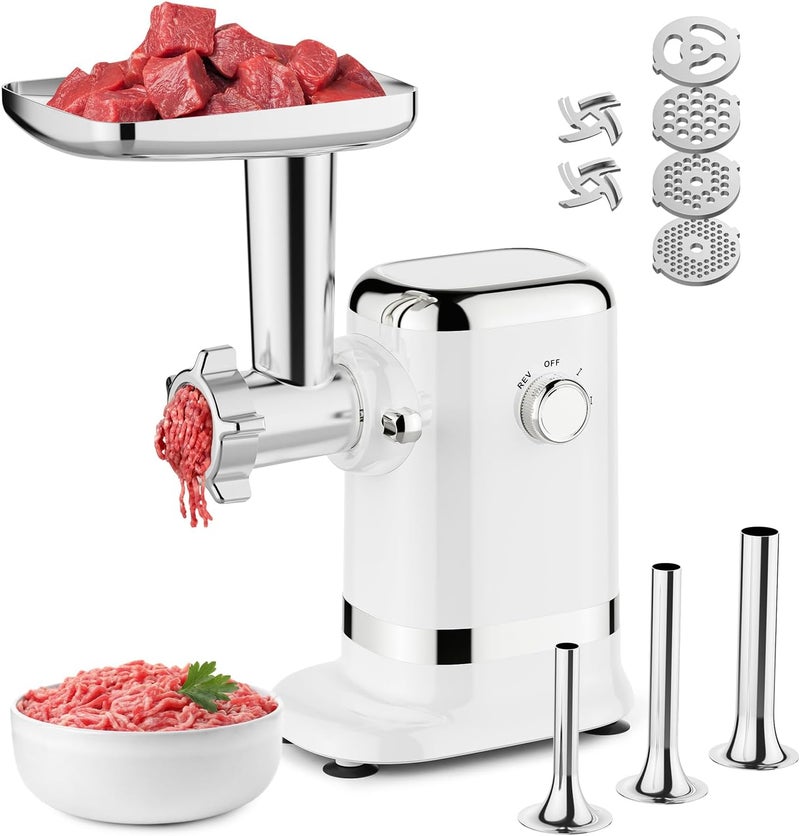 GVODE Meat Grinder & Sausage Stuffer - 2800W Max Power, 3 Sausage Tubes, 2 Blades, 4 Plates - Home Use Meat Smasher for Ground Beef & Sausage Maker Machine - Image 1
